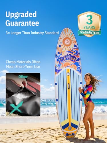 Image of Niphean Inflatable Stand Up Paddle Board with SUP Accessories, Anti-Slip EVA Deck, 10'6'' Inflatable Paddle Boards for Adults & Youth of All Skill Levels