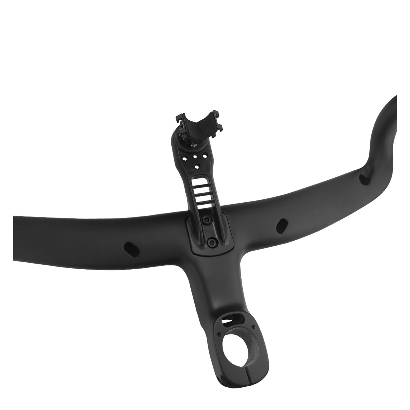 Manubrio Integrato 5D per Bici da Strada, Manubrio da Corsa Nero Opaco, Attacco Manubrio da 28,6 mm