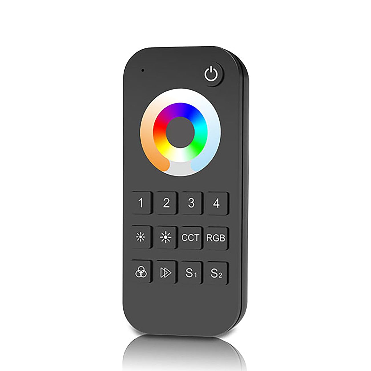 G.w.s Rgb+Cct (4-Zone) 4 Zone 2.4Ghz Universal Rf Remote Control For Dimming/Cct/Rgb/Rgbw/Rgb+Cct Led Strip Lights (2Xaaa Batteries) Rt10