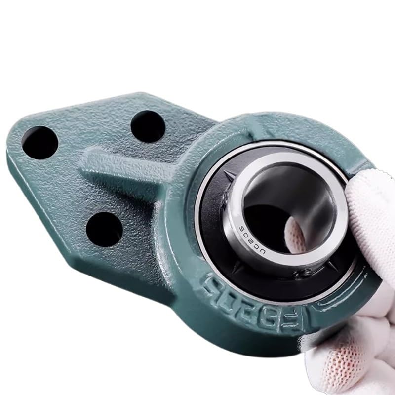 1pcs Outer Spherical Insert Bearing UCFB201-UCFB216 Self-Aligning Ball Bearings with Housing Seat Bearings(UCFB210 inner50)