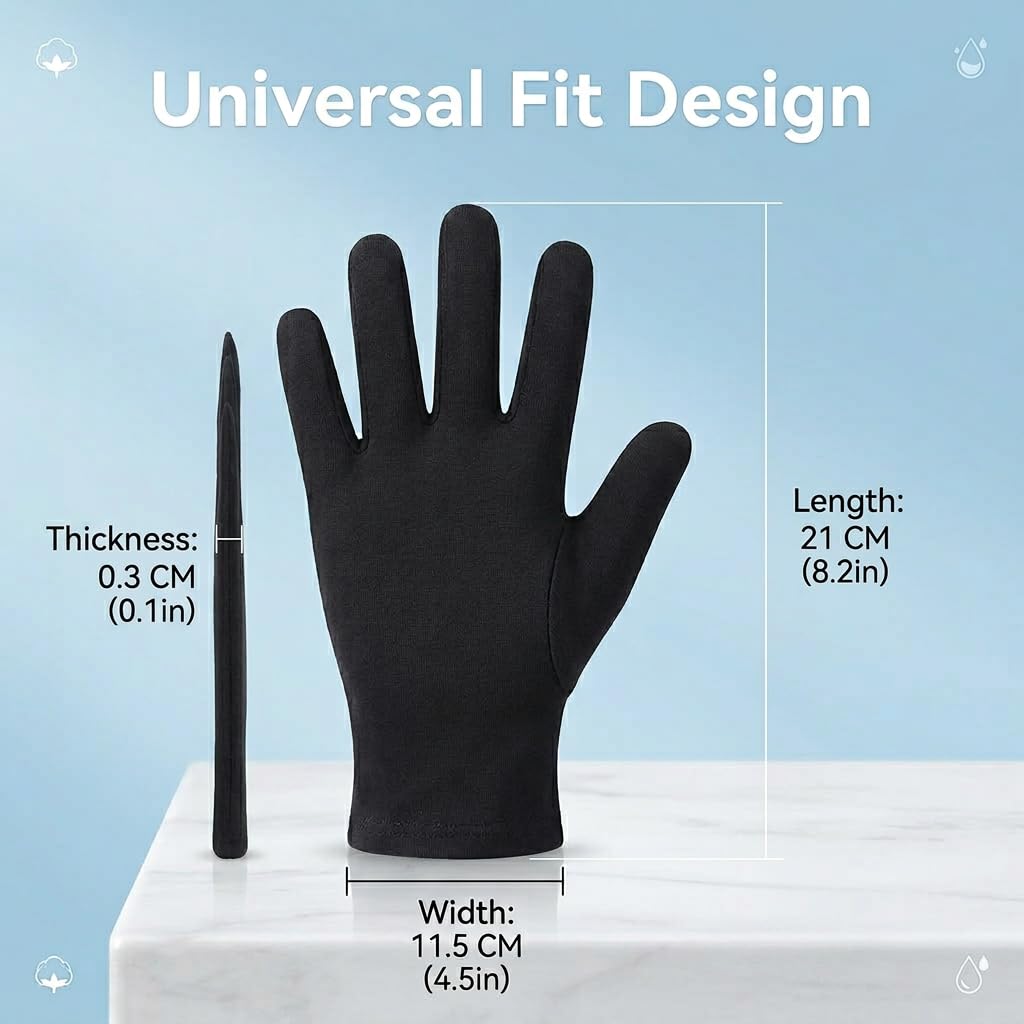 Gant noir gants coton noir epais taille L 4 paires gants thermiques gants hiver pour hommes et femmes protection des mains tres confortables lavables reutilisables et respirants lot de quatre paires