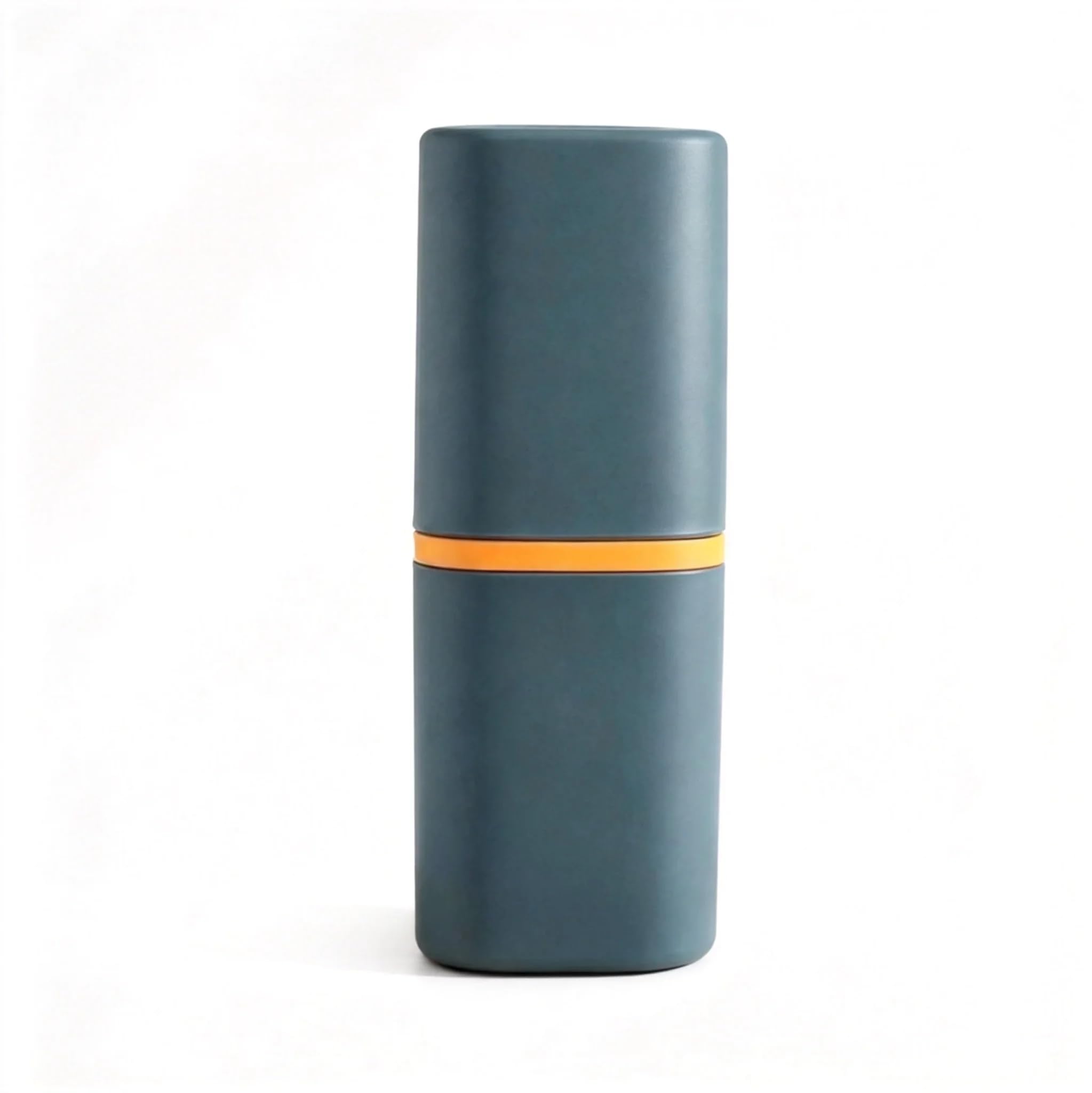 Estuche de viaje para cepillo de dientes 2 en 1, estuche de viaje para cepillo de dientes y pasta de dientes con vasos de enjuague, soporte portátil para cepillo de dientes cubierto a prueba de