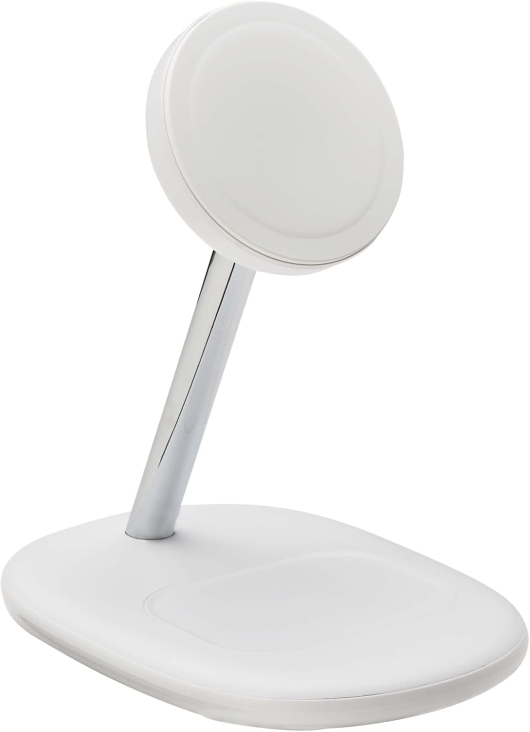 Eaton Tripp Lite Series Wireless Charger Stand, 20W Magnetic Charging Stand, MagSafe MFi Charging for Apple iPhone & AirPods, Adjustable Stand, 3ft Cable, White, 1-Year Warranty (U280MS-2N1-WH)