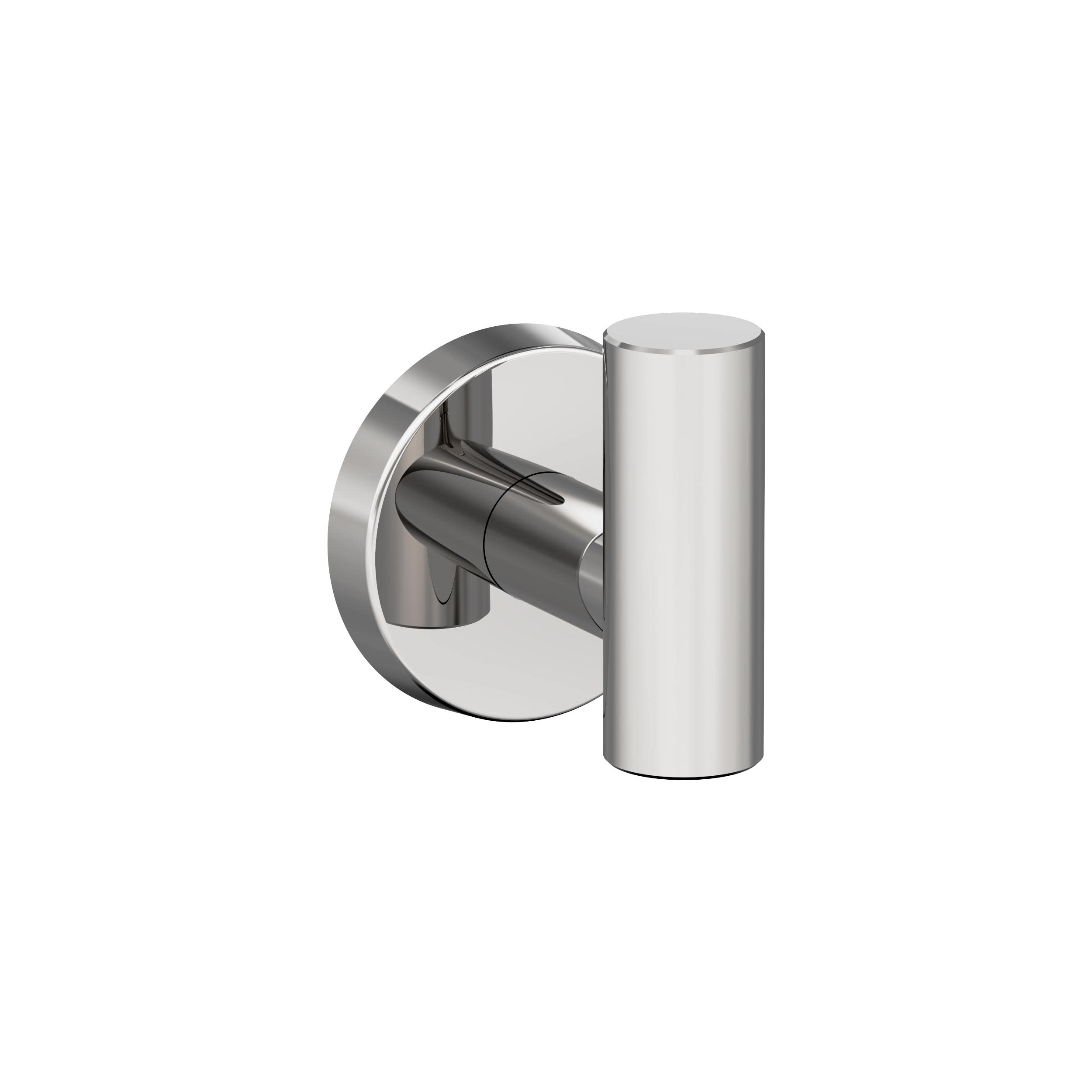 Amerock Arrondi Single Prong Polished Stainless Steel Wall-Mounted Hook