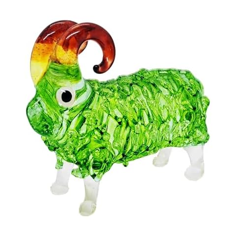 WitnyStore Hand Blown Glass Sheep Figurine Cover