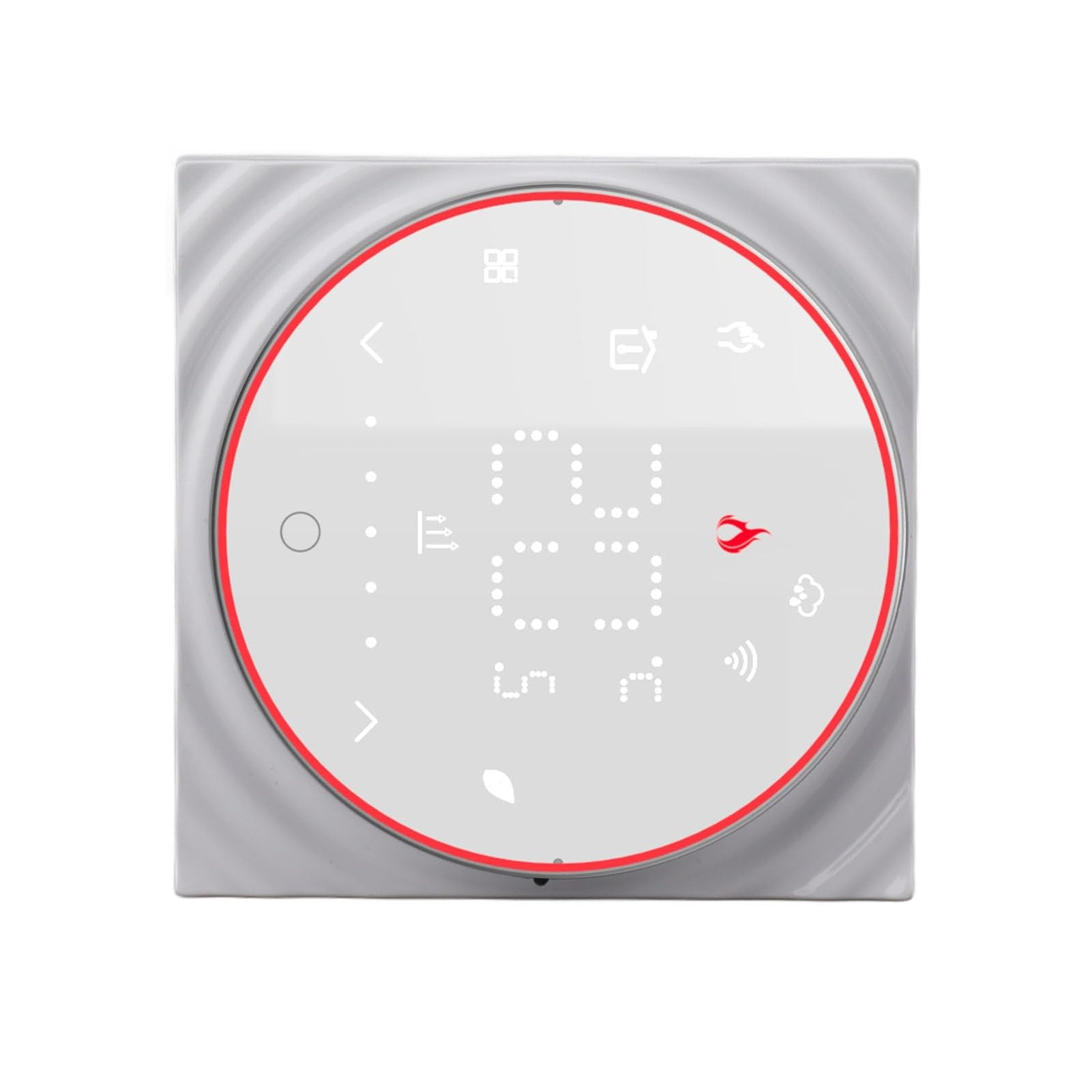SEAFRONT Termostato Intelligente Controller per Schermo LED da Incasso AC95 a 240V 16A Controllo Digitale della Temperatura Programmabile Touch per di Riscaldamento Elettrico Home Office Montaggio a