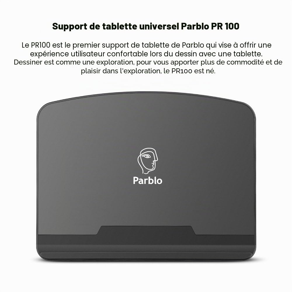 Parblo PR 100 Support de tablette universel pour tablette graphique, multi angle réglable