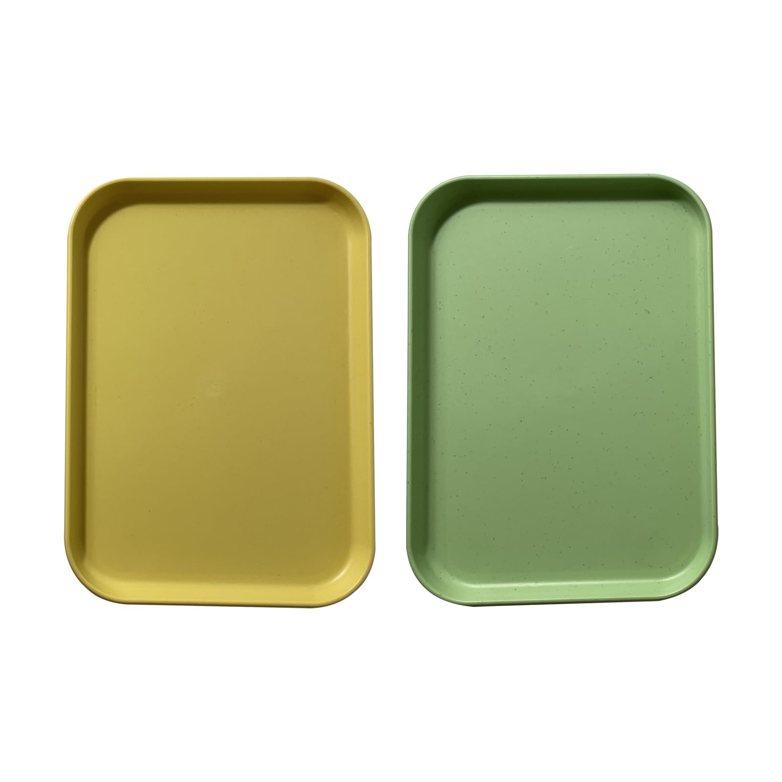 2 Stück Tablett Klein Rechteckig Frühstückstablett Mini Tablett Fast Food Tabletts Küche Teetablett Tabletts Serviertablett Wiederverwendbar für Küche Café 24 x 17cm Küche, Haushalt & Wohnen