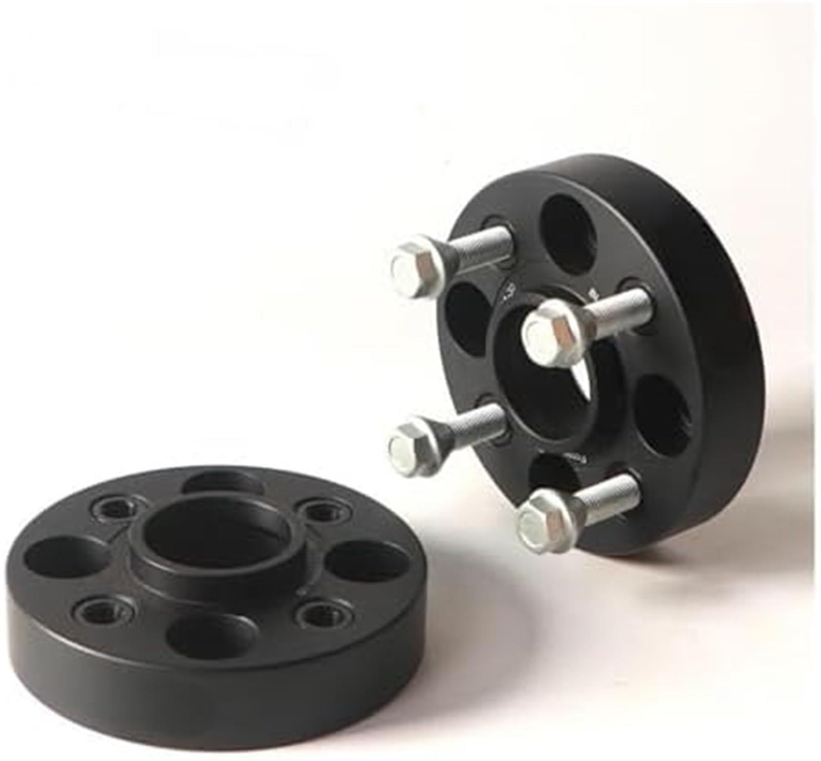 Dystans koła zawieszenia Adaptery kół 2 sztuki 20 50Mm Element dystansowy Pcd 4X100 Cb 57.1Mm, na 4 otwory dla samochodu Volkswagen Polo Jetta Gol(BLACK 2PCS 40MM)