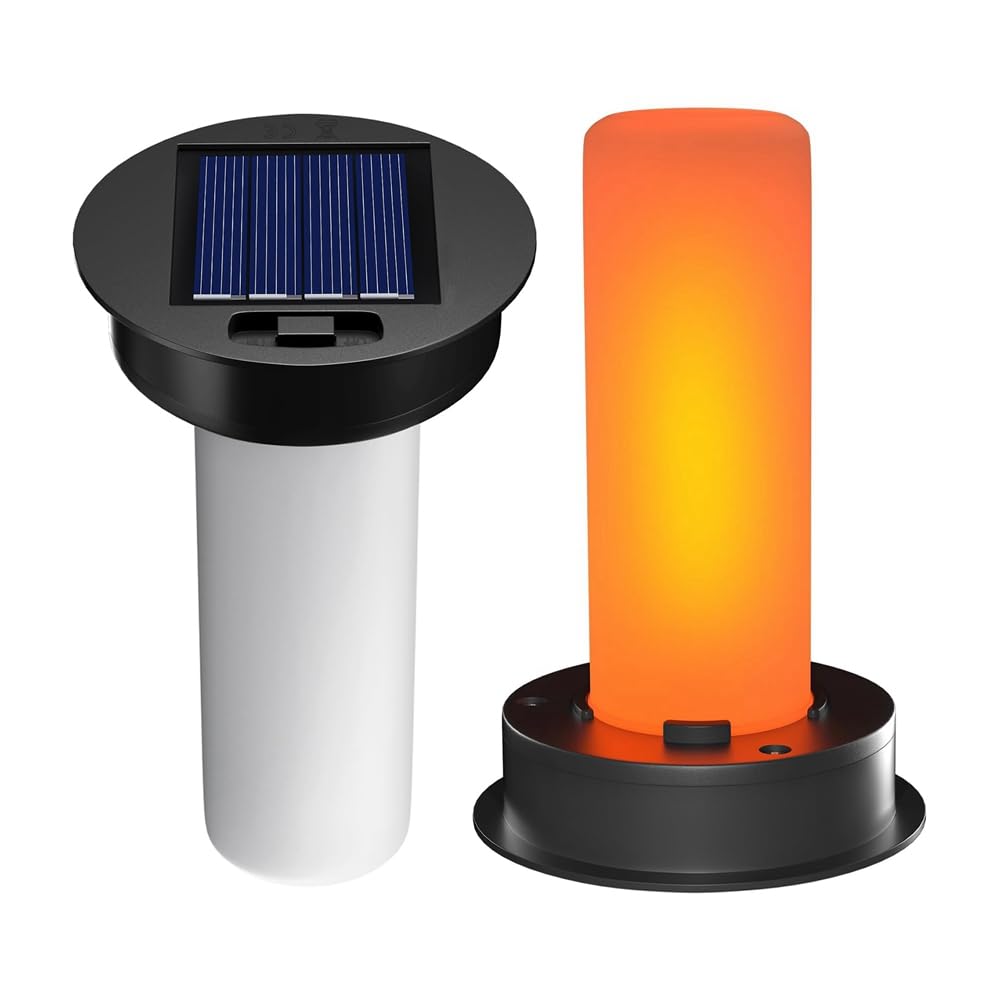 Hndhbfgrt 2 Pack LED Solar Light Replacement Tops for Hot Air Balloon Lanterns(Fits 2.87 to 3.35 Inch Openings)