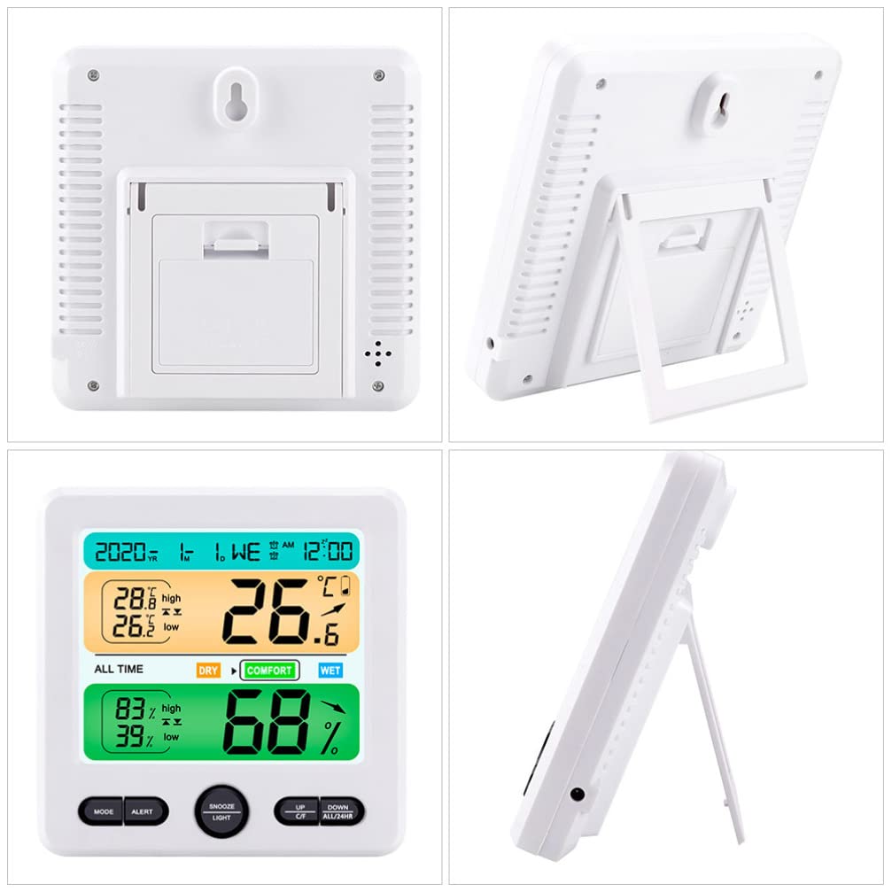 LIFKOME Digitales Hygrometer Innen mit Thermometer für Zuhause Tischthermometer Hygrometer Präzises Raum-hygrometer für Kinderzimmer und Wohnräume Elektrisches Heimwerkerwerkzeug