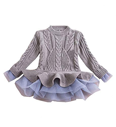 Image of Girl Winter Long Sweater Dress