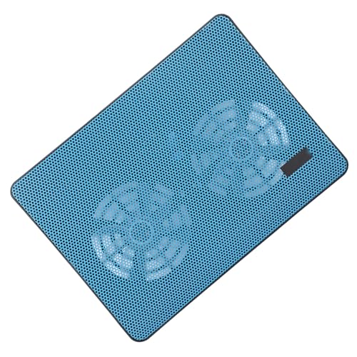 Base refrigeradora para laptop con doble ventilador, bajo ruido, malla metálica de 1,5 mm, accesorio para gaming, compatible con laptops hasta 17 pulgadas miniatura 4