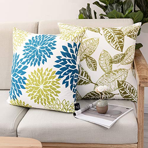 image for Phantoscope New Living Blue&Green Decorative Throw Pillow Case Cushion