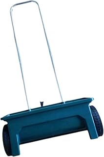 Catgol - Esparcidor de semillas a mano, para caminar detrás de empujar, esparcidor de semillas, herramienta de semillas, sembradora de jardín para compost de jardín, 57 x 19 x 108 cm, color azul