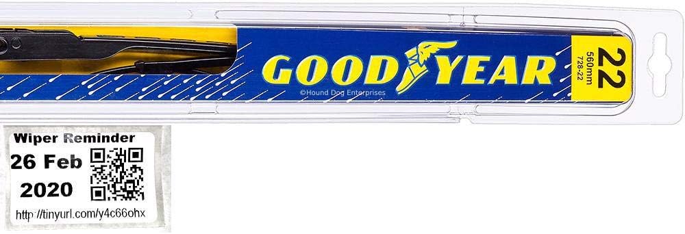 Driver Windshield Wiper Blade for 2014-2018 Jeep Grand Cherokee & Reminder Sticker (Premium)