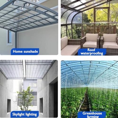 Plaques de polycarbonate pour pépinières et potagers, clarté maximale