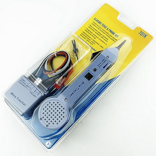 Image of Yankok [200EP Tone Probe w / 701K Generator Kit] Inductive Amplifier Wire Cable Tracer to Locate Single Conductors and Cables Integrated LED Flashlight (Includes Headset Jack and User Manual)