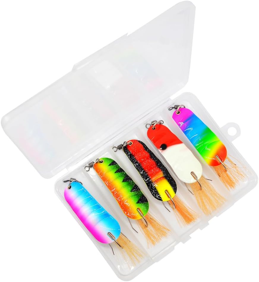 10pcs Fishing Lure Free Stuck Bottom Bend Hook Single Hooks Artificial Spoon Lures