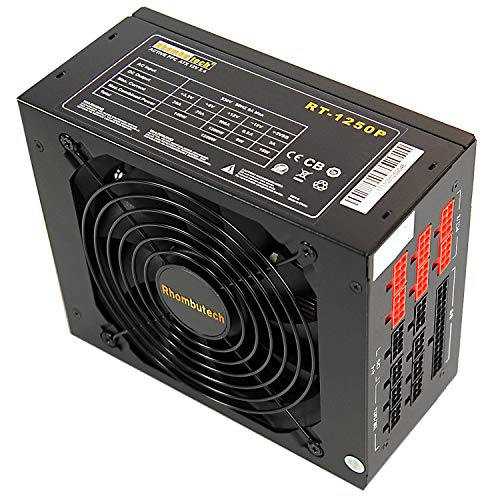 ® 1250 WATT ATX PC-Netzteil/Super Gaming-Netzteil/Effizient bis zu 92% / Voll-modulares Kabelmanagement/AKTIV PFC / 140mm kugelgelagerter