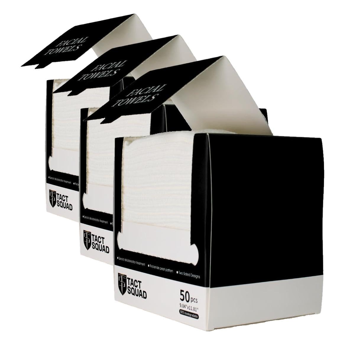 150 Pack Large Disposable Face Towels, Facial Wipes, Super Soft and Thick Shaving Face Towels XL, Daily Makeup Remover Tissues, Dry Clean Cloths for Sensitive Skin, 10"×12"