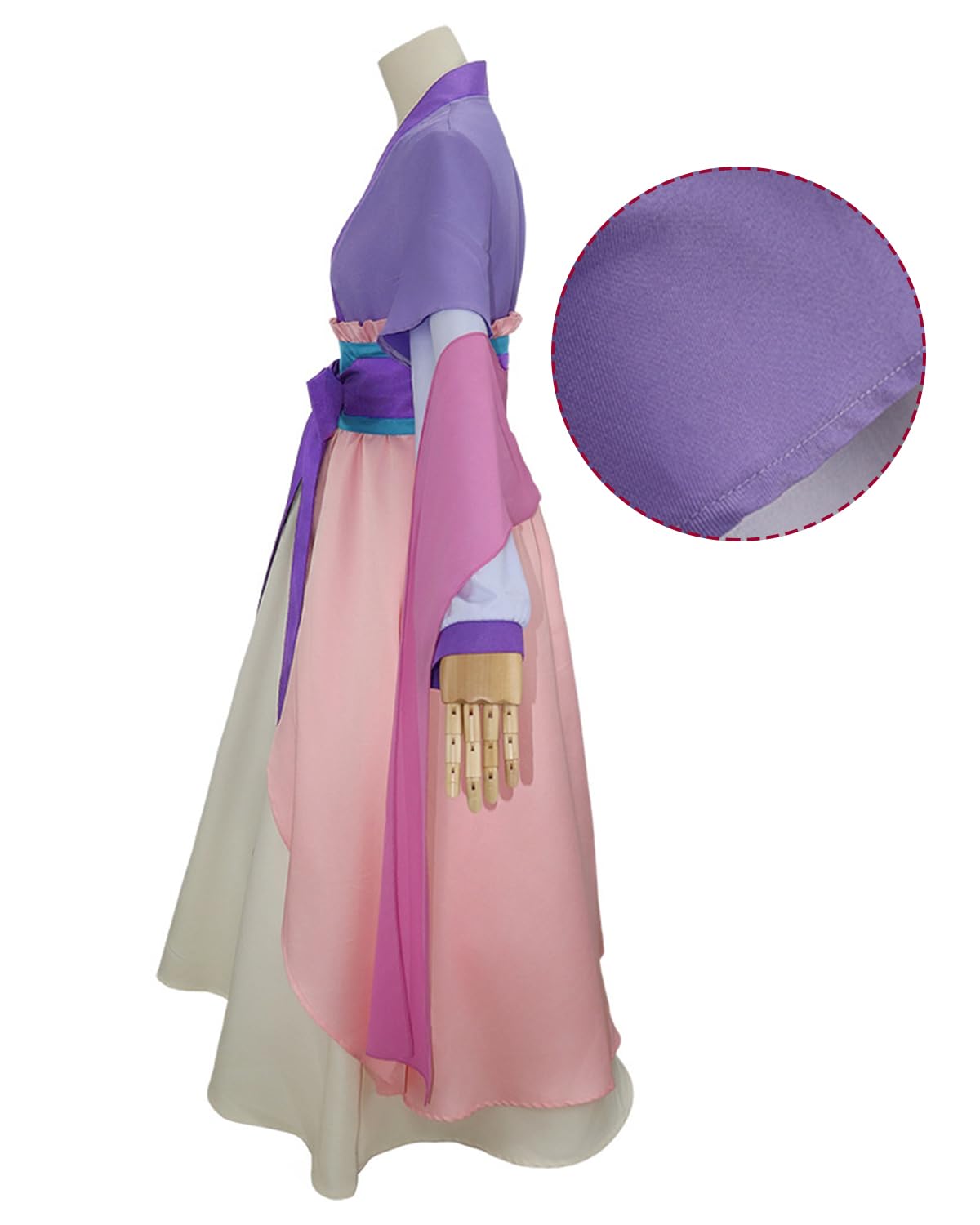 CR ROLECOS Maomao Cosplay Costume Hanfu Costume Women's Outfits Anime Halloween Suits Purple M, Purple-maomao - Image 4