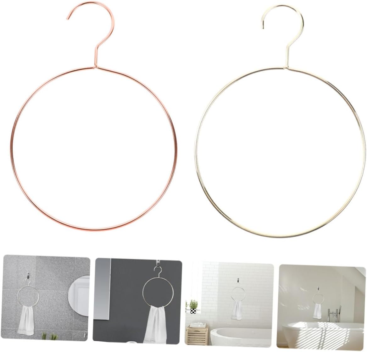 2pcs Round Tie Showing Hangers Home Supplies Scarf Hanger Organizer Organizer Space Saver