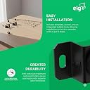 ELG Universal Fixed Wall Mount for TVs 14" to 100" | Heavy Duty LED/HD/Smart Screens Wall Stand | Flat Panel Display Wall Mount | Capacity up to 100 kg, VESA Standard 75x75 to 800x400mm, Black, UNI100 gallery image