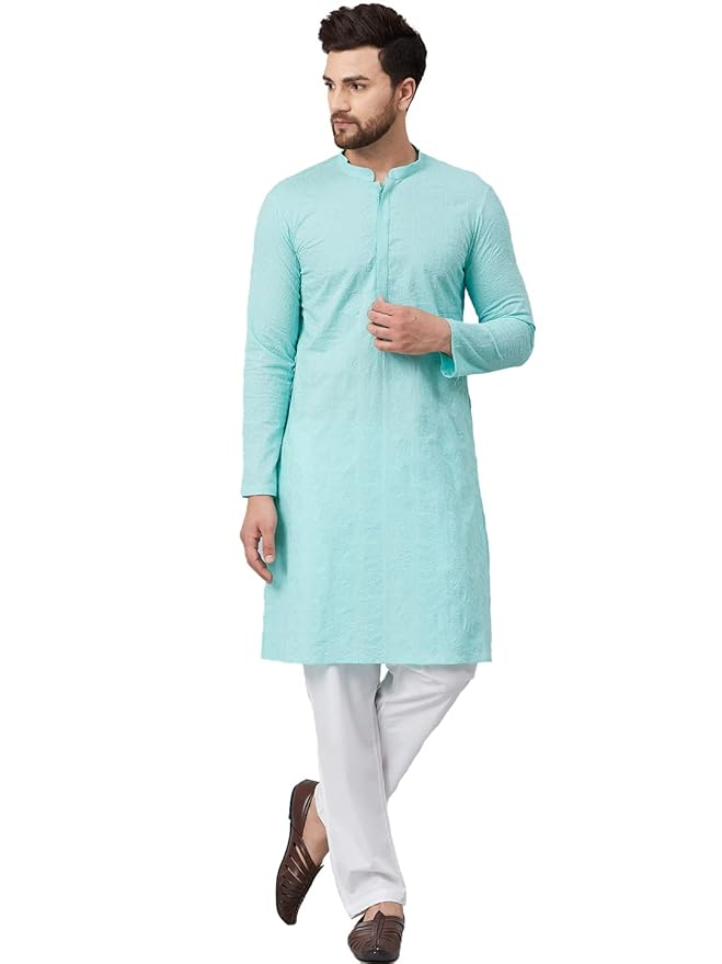 See Designs Cotton Printed Regular Mens Kurta