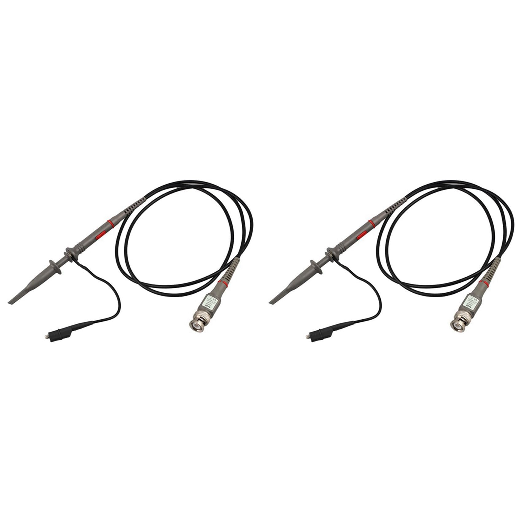 Jnchdghwa Grey 2X P6100 Bnc Oscilloscope Probe 100Mhz High Scope Analyzer Alligator Clip Probes Test Leads Probe