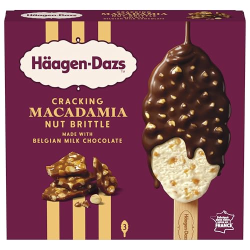 Helado Häagen-Dazs Multipack Bombones Macadamia cracking britle, 3x80 ml
