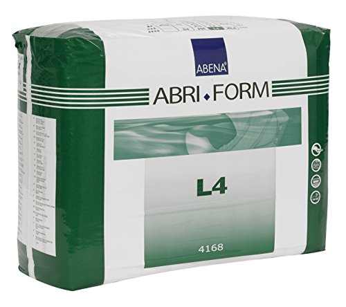 Image of Abena Abri-Form Comfort Plastic-Backed Briefs, Level 4, (Medium To Large Sizes) Large, 36 Count | Incontinence Brief,Unisex,Tab Closure