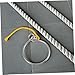 JUMPLAWN 1Set Stainless Steel Anchor Ring Retrieval System Durable Rope and Hook for Grade Accessories Secure Connections for Yacht and Boat Anchoring