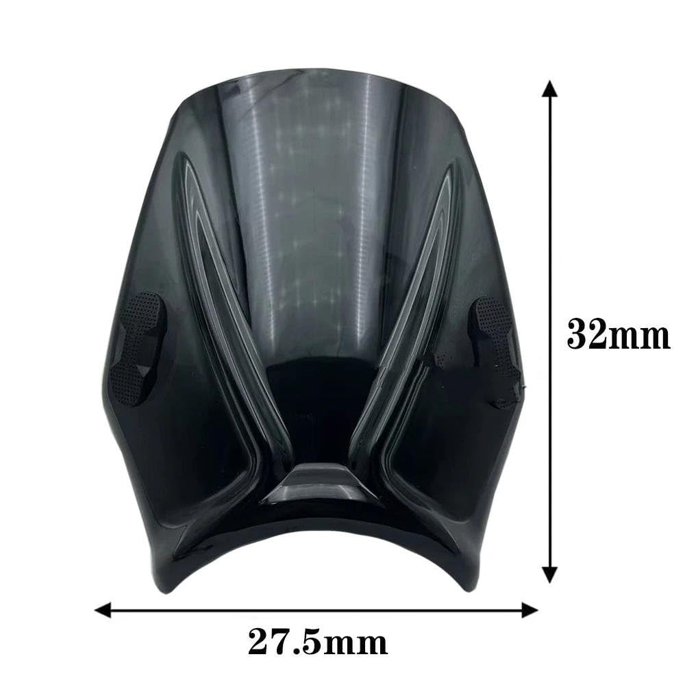 Plastica ABS Per Benelli Per LEONCINO 250 Per 500 Per 800 2016-2022 Parabrezza Regolabile Per Moto Bat(Trasparente)