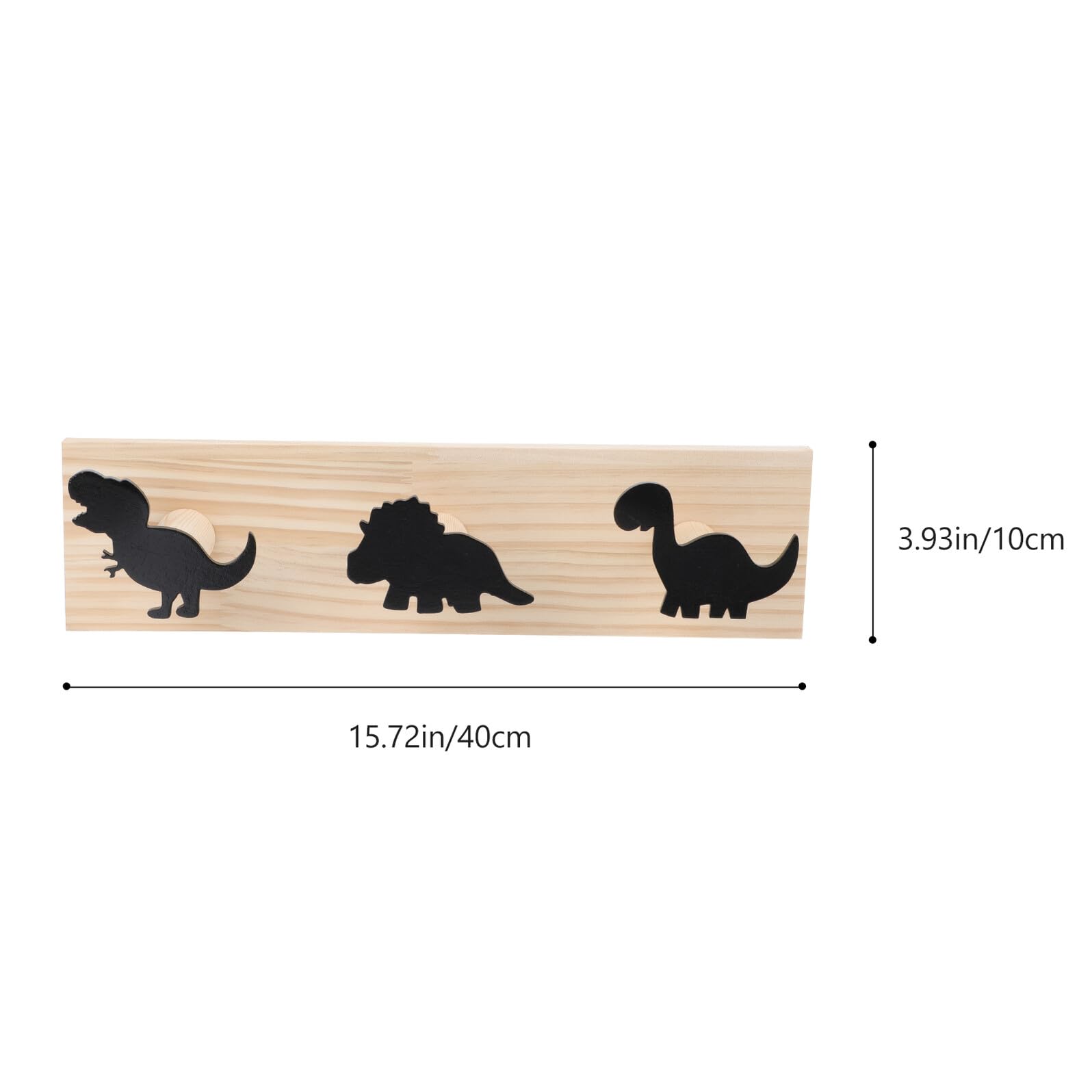 GARVALON Gancio da Parete in Legno Forma di Dinosauro Stile Nordico Appendichiavi e Abiti Creativo per Cameretta e Organizzazione Casa
