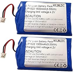 Ventilador Con Iones Batería de 3.7V 1500mah para reemplazo de batería del Controlador inalámbrico Sony PS4 (CUH-ZCT2U, CUH-ZCT2E, CUH-ZCT2A 2016 y Modelos posteriores) dualshock Playstation 4 Gen 2 Enchufe pequeño