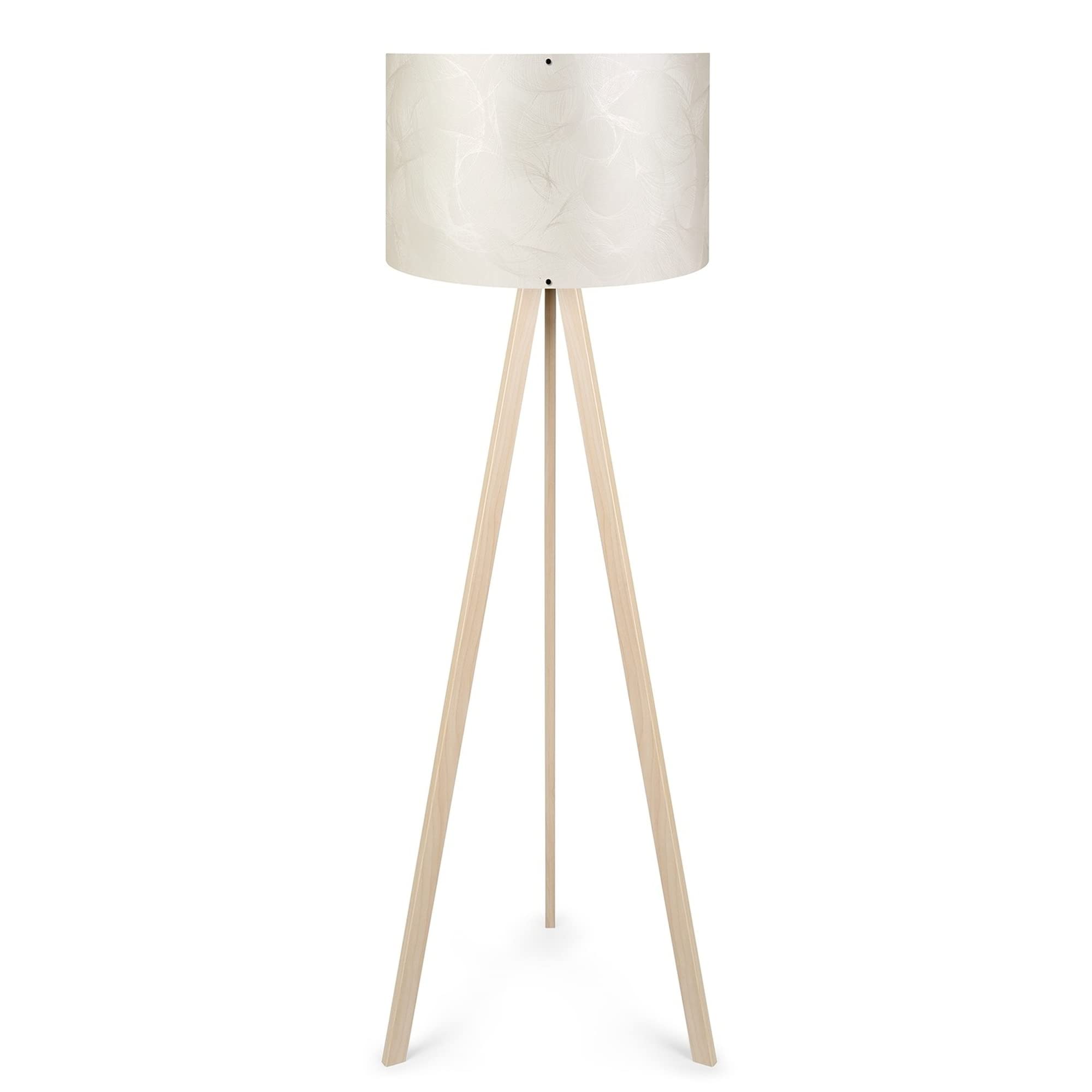 Lámpara de pie con 70% MDF / 30% PVC FABRIC color Beige Crudo