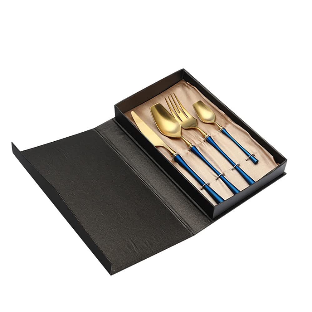 Couverts de table bleus en inox pour sublimer vos dîners quotidiens et repas de fête en famille
