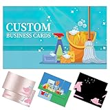 Business Cards Personalised Custom Business Cards Customise with Logo Customisable 1000 500 200 100 for Small Business Customised Double-Sided Printing Waterproof Business Card