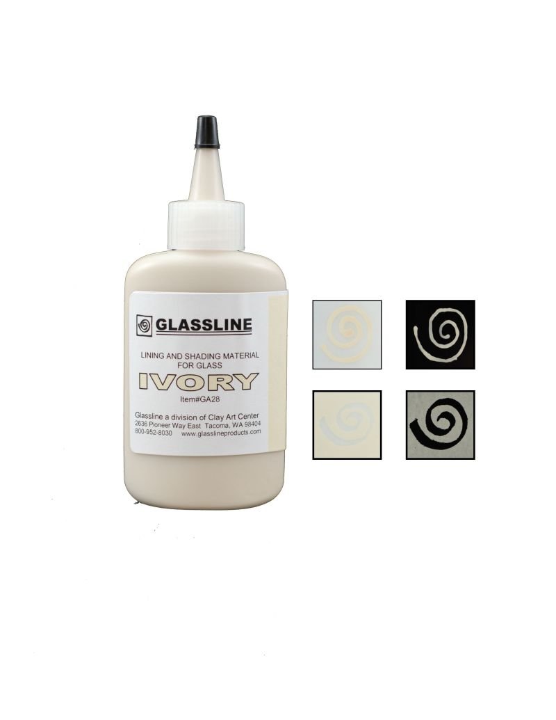 Ivory GLASSLINE FUSING PAINT PEN 2 oz Bottle