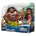 Moana Disney Doll with Maui Demigod Doll Figure, 4 Piece Little Petite Story Telling Gift Set for Girls Ages 3 and Up