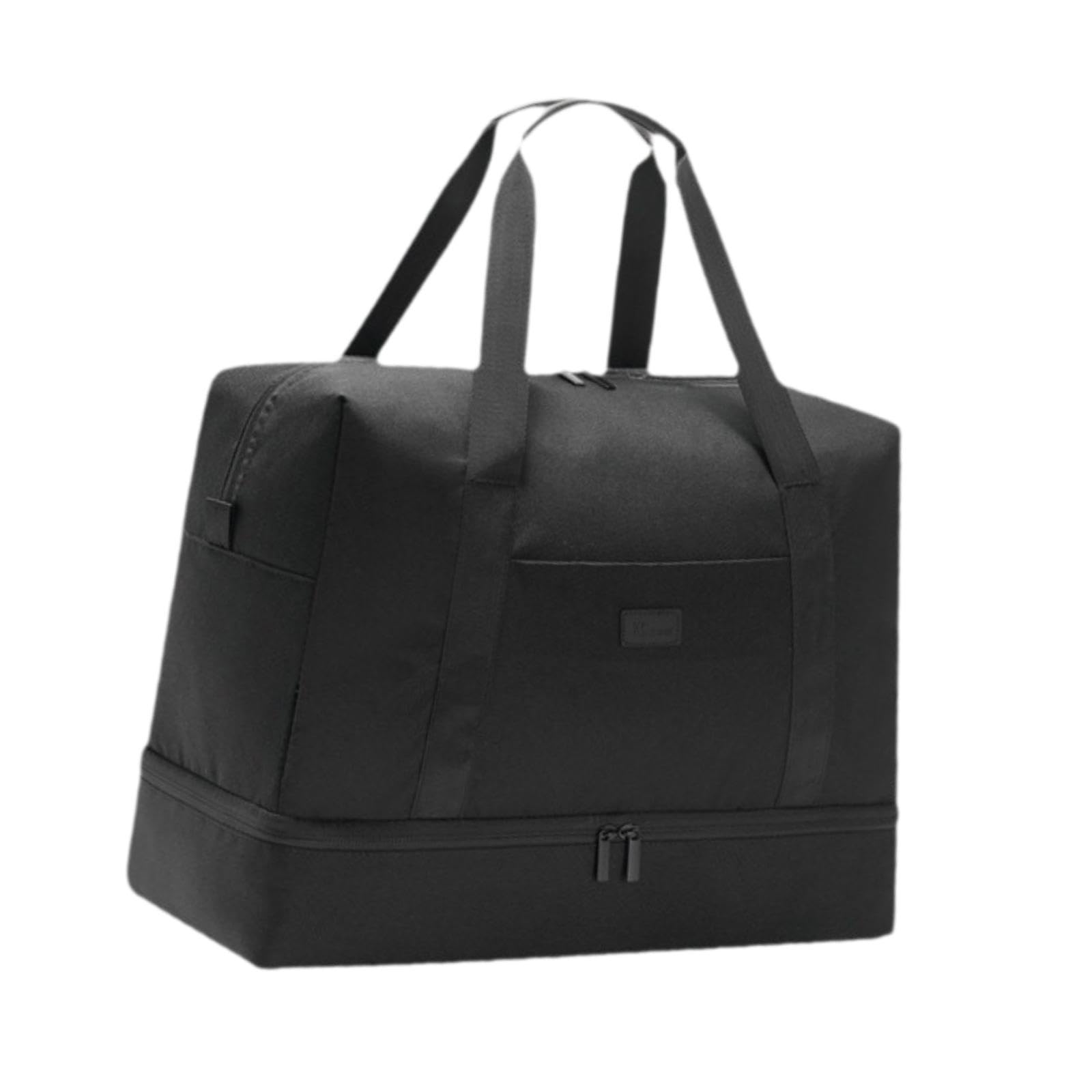 Duffle Bag for Travel Handbag Foldable for Outdoor Activities Sports Workout black-image-2