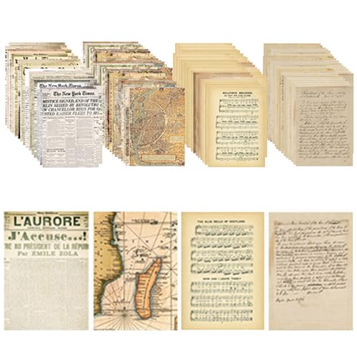 Milaosk Lot de 120 feuilles de papier pour scrapbooking, 14 x 20 cm, fournitures de scrapbooking...
