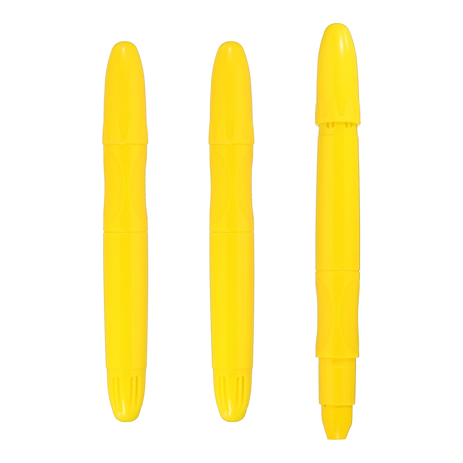 PATIKIL 3 Pack Twistable Crayons, Coloring Twist Crayon Retractable Easy to Hold Silky Washable for Coloring Books Crafts Birthday Parties Art Office Supplies, Yellow