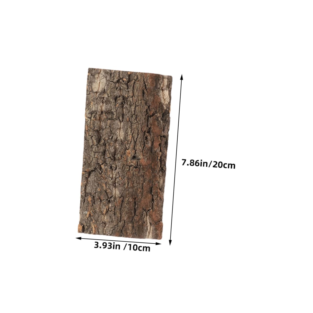 VANZACK Cork Bark Reptile Background Board 3pcs Natural Habitat Decor Real Bark Material Reptile Tank Decor Turtle Platform