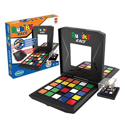 ThinkFun - Rubik's Race 2023 - Überarbeitete Ausgabe. Die Herausforderung für Fans des original Cubes, temporeiches Spiel für 2 Spieler, Denkspiel für Erwachsene und Kinder ab 7 Jahren