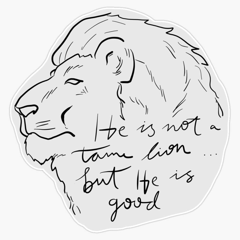 Amazon.com - Not A Tame Lion - Aslan Bumper Sticker Vinyl Decal 5