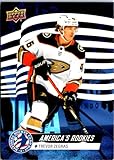 Trevor Zegras Hockey Card (Anaheim Ducks) 2022 Upper Deck National Hockey Card Day America NHL America's Rookies RC #USA4