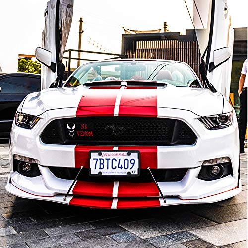 LOFTEK Silicone License Plate Frame - Car License Plate Frame with Stainless Steel Screws - Black