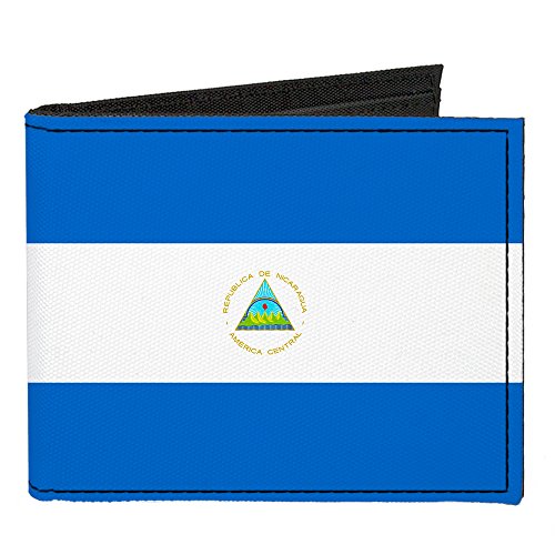 Buckle-Down Canvas Bi-fold Wallet-Nicaragua Flag